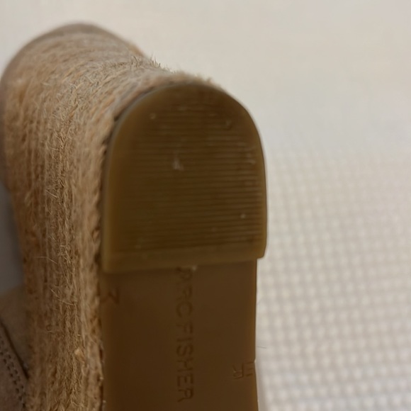 Marc Fisher HAYA platform wedge espadrilles. Dark natural suede - Picture 7 of 8